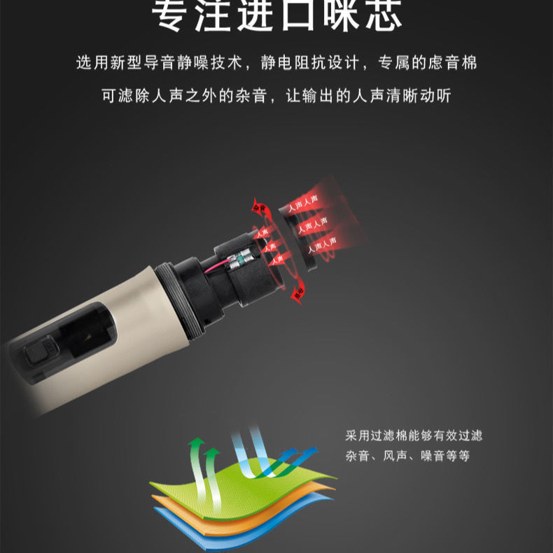 Micrófono inalámbrico universal uno-a-dos para uso doméstico, micrófono de karaoke, receptor de audio para cantar canciones K, tarjeta de sonido, karaoke en casa.