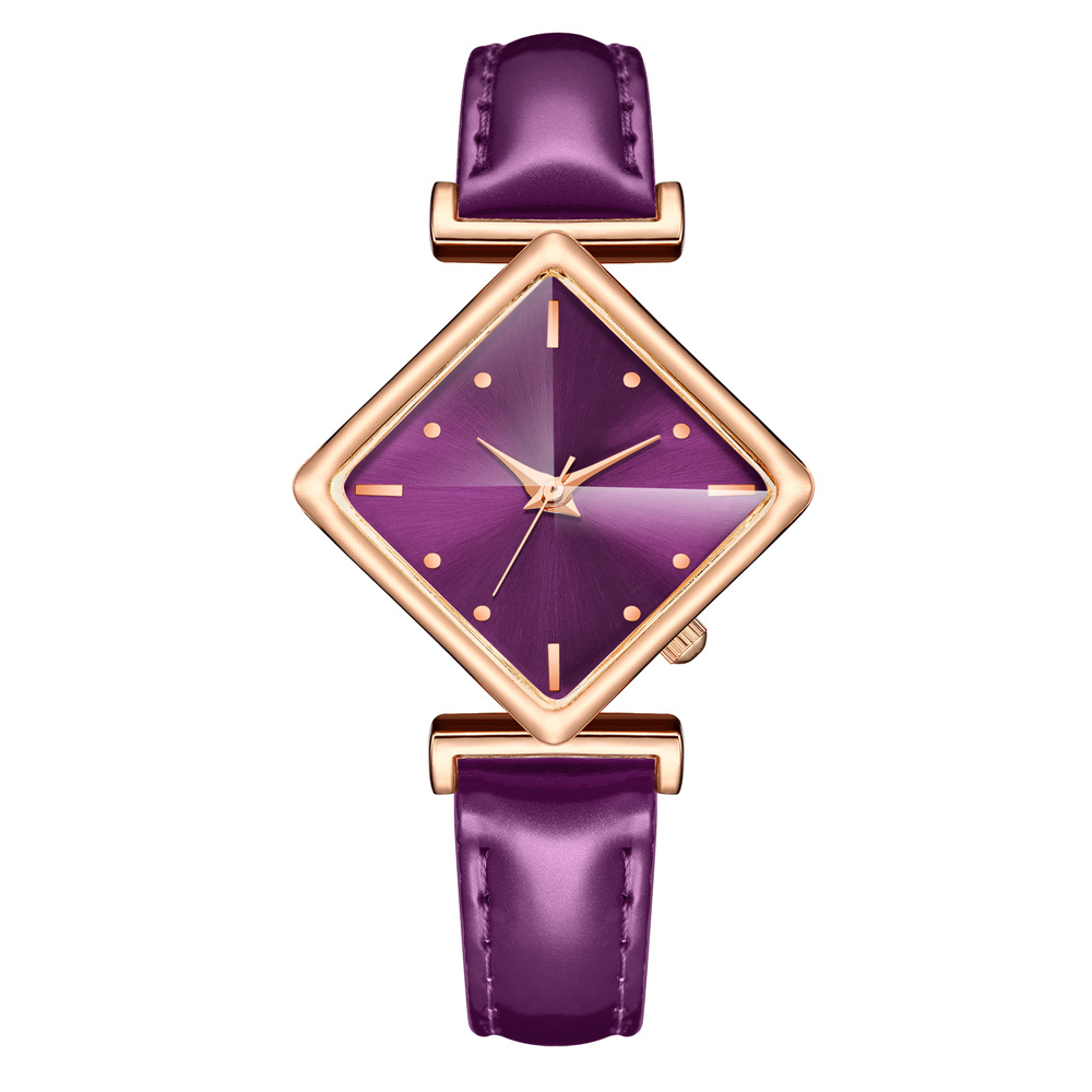 Trendy Fashion Bright Belt Wrist Diamond Dial Quartz Ladies Belt Watch display picture 6