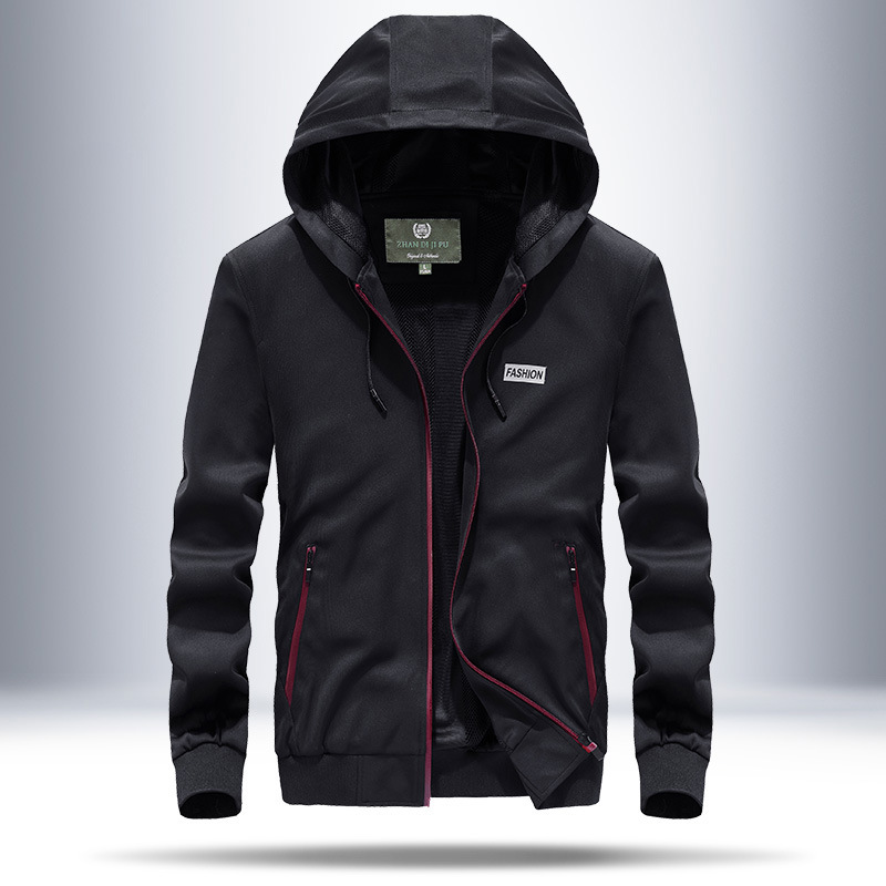 Directo de fábrica de primavera nuevo estilo Coreano de moda con capucha casual otoño chaqueta de los hombres Amazon