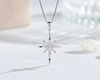Small design two-color necklace, silver 925 sample, wholesale
