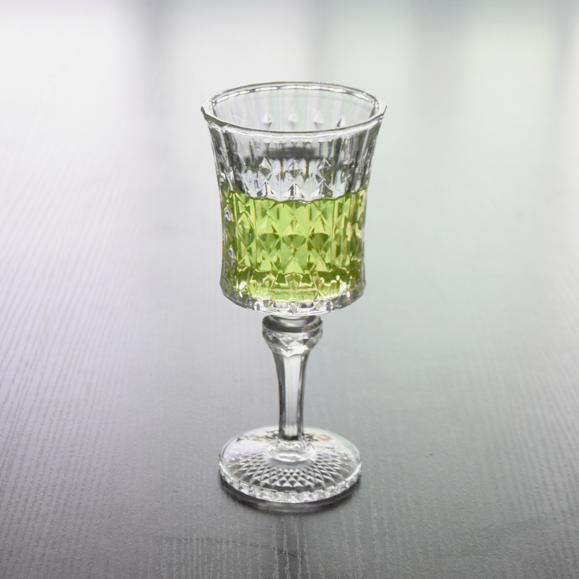 Transparent glass creative champagne glass