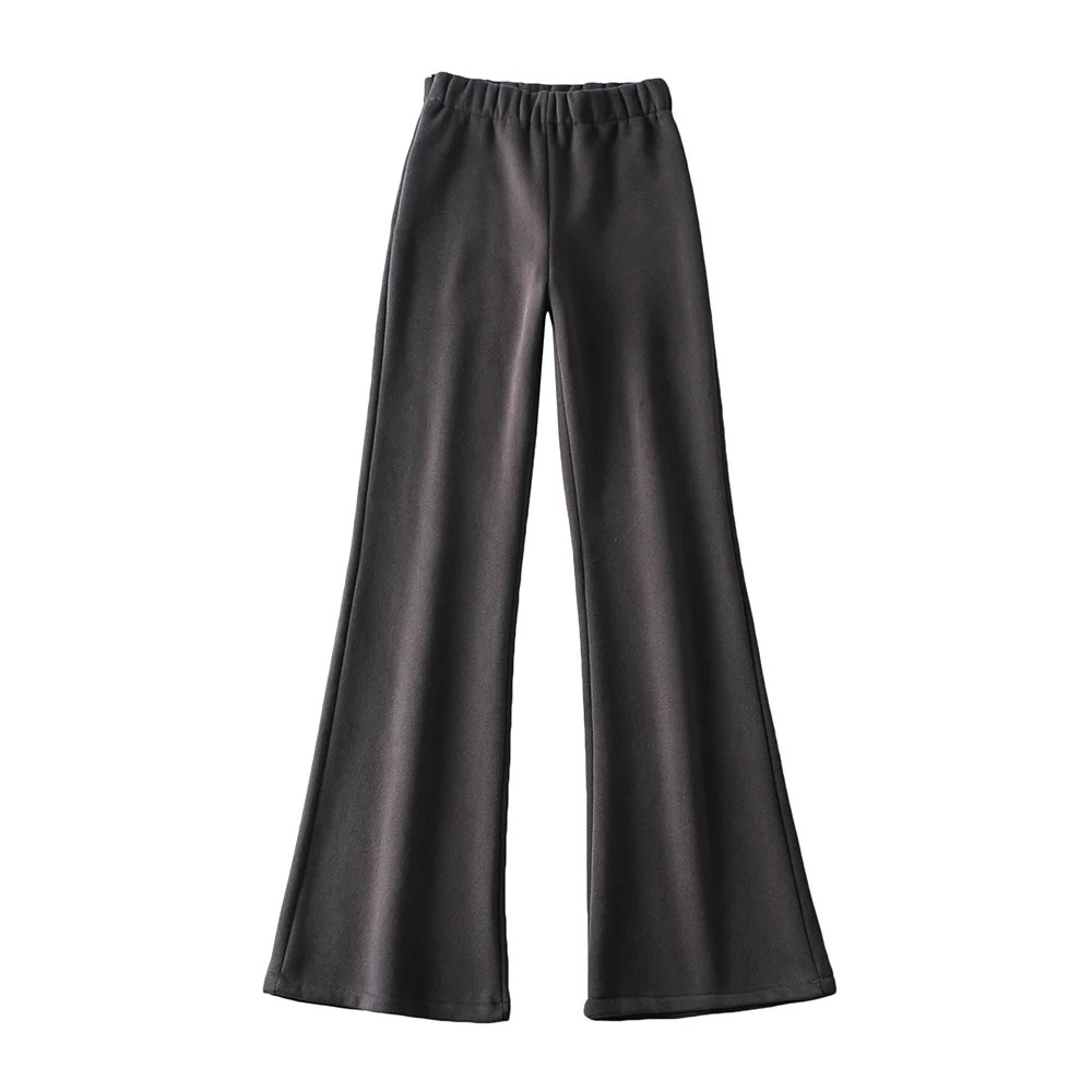 high waist velvet thickened pants  NSAC16689