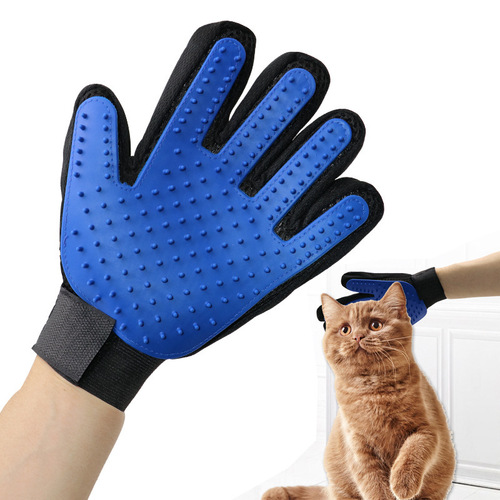 Wholesale cross-border rubber defloating cat gloves, dog massage bathing gloves, pet cleaning supplies