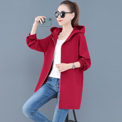 2020年新款大码中年风衣外套女 韩版宽松妈妈装 秋季上衣女装批发|ms