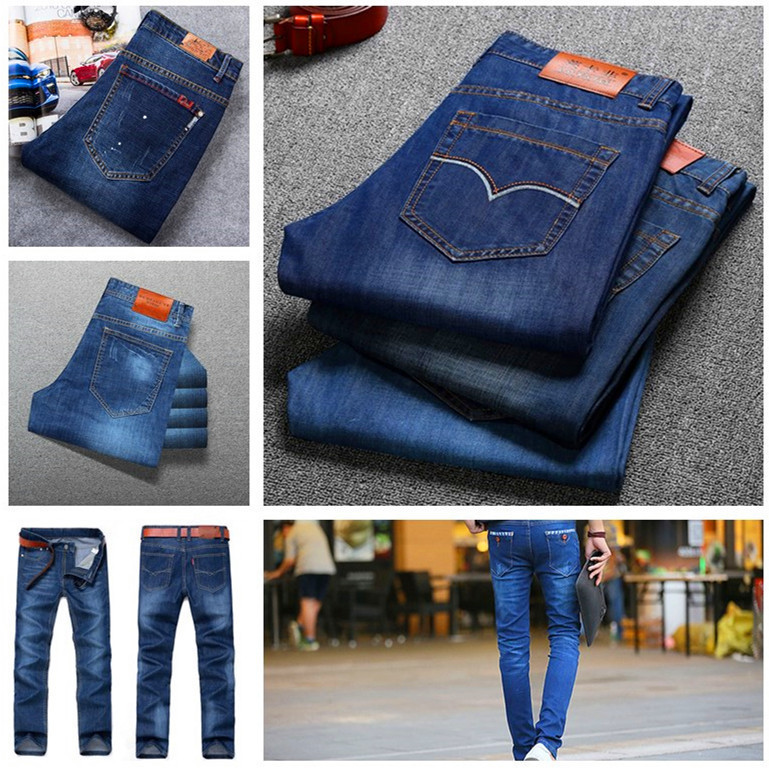 新款韩版男装牛仔裤 库存男式长裤尾货外贸原单牛仔裤男清仓|ru