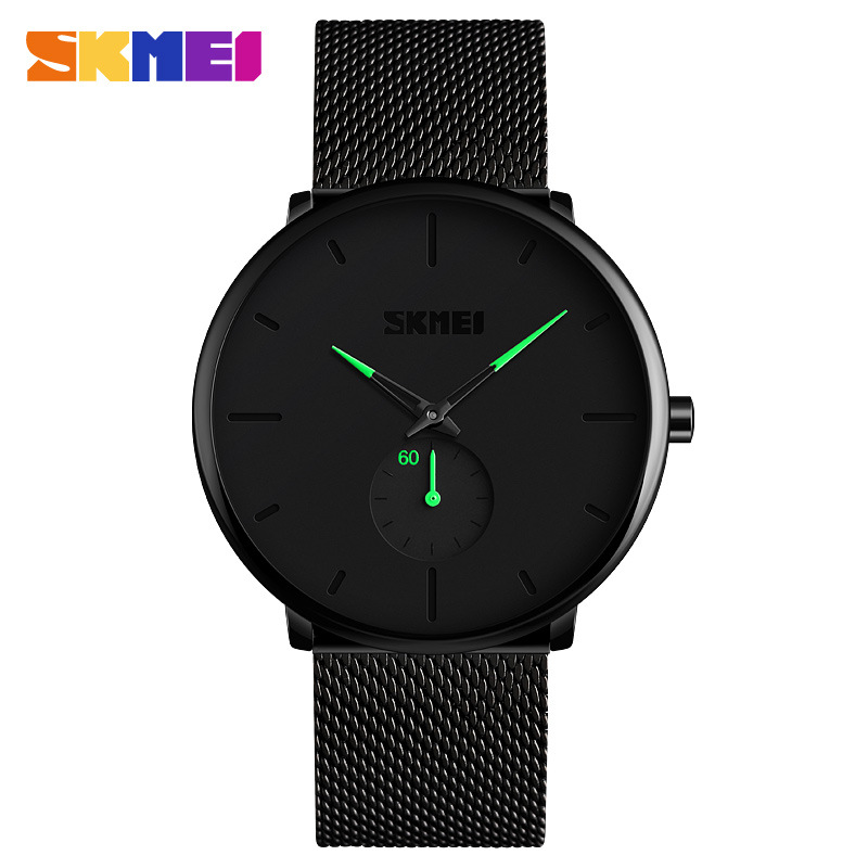 Skmei moda personalizada reloj hombres casual malla cuarzo impermeable reloj pareja reloj 9185