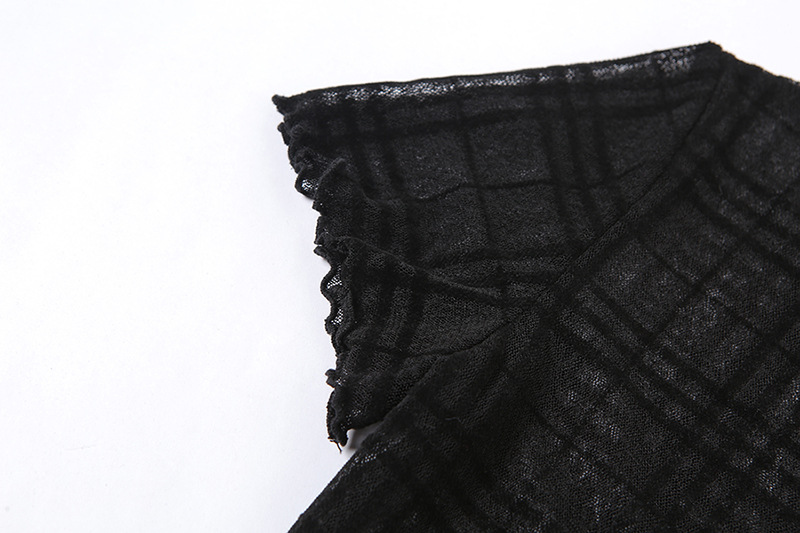 2020 Cross-Border European And American Style Autumn Winter New Women's Slim Fit High Waist Bodycon Fashion Plaid_ecoleips.com