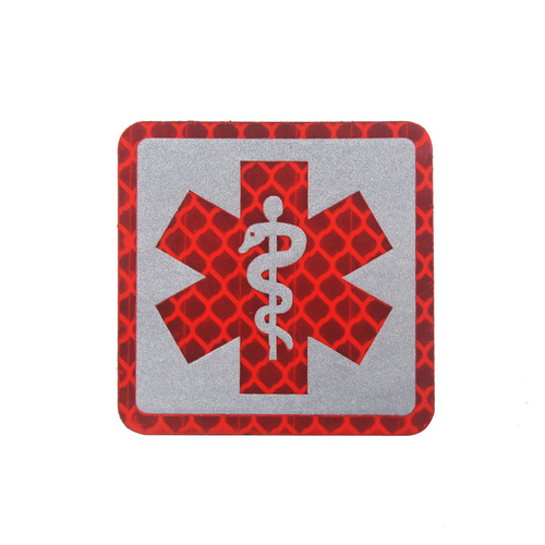 International Rescue Medical First Aid Red Cross Badge Rescue Snake Embroidery PVC Armband Velcro Morale Badge Badge