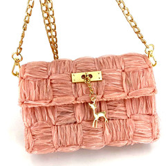 Haomeng Wholesale DIY Snow Yarn Ribbon Mesh Little Deer Handwoven Bag Materials – Shoulder & Crossbody Handmade Bags