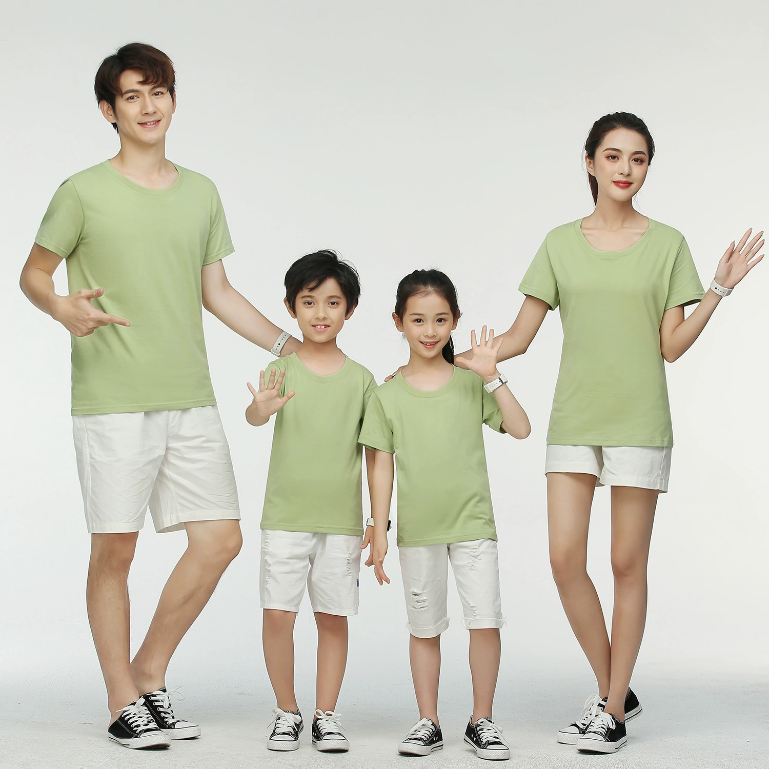 Летом 200 г хлопчатобумажной одежды для родителей и детей для мужчин и женщин с круглым вырезом с короткими рукавами футболка культурная рубашка рекламная рубашка на заказ оптом