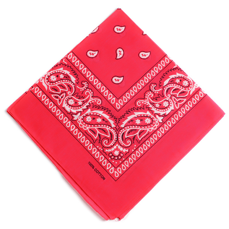 Bandanas directas de fábrica transfronteriza Paisley multifuncional de anacardo flor cuadrada bufanda de algodón deportes al aire libre