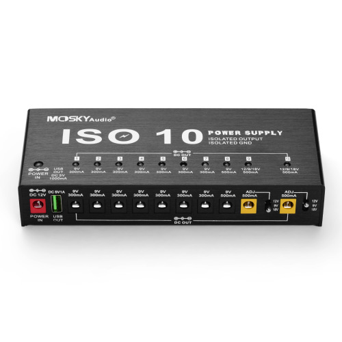 MOSKYAUDIO ISO10 POWER independent 10-channel effector power supply, independent output, low noise