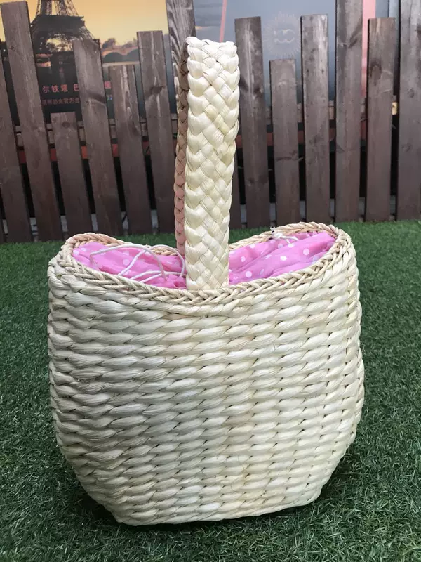 Straw cartoon cute bag for leisure