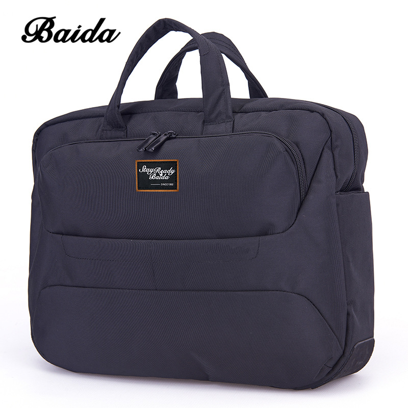 portable Briefcase capacity One shoulder leisure time fashion Korean Edition Handbag Simplicity man Bag