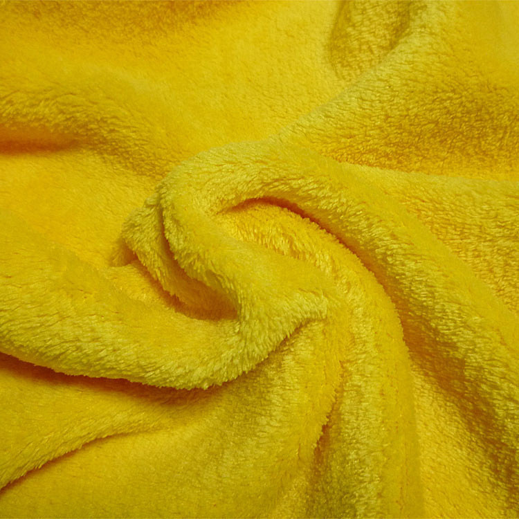 现货供应 280g珊瑚绒 经编全涤素色双面珊瑚绒面料 睡衣面料 批发