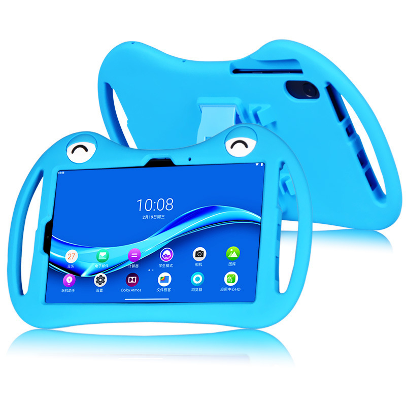 For Lenovo M10 plus Silicone Protective Case 10.3/TB-X606 Cartoon All-inclusive Children's Drop-resistant Soft Leather Case