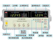 MCH美创LCR电桥测试仪2817/D元器件电感电阻电容表测量仪100KHZ