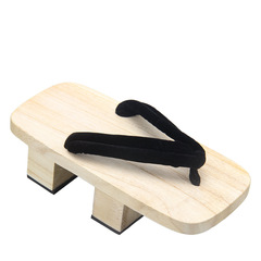 Men's White Wooden Geta Slippers - Japanese Style Wood Slippers for Summer Comic Con - Cosplay Color - Solid Color Series