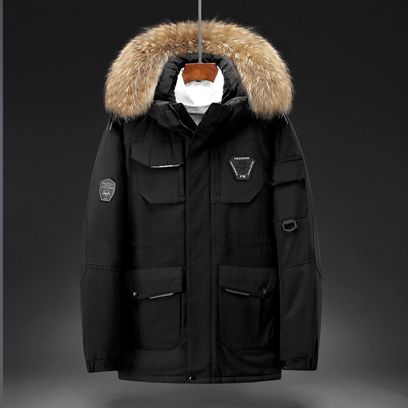 Fabrik Direktverkauf Neue Winter Herren Mode Daunenjacke Mit Kapuze Verdickt Warme Trendy Baumwolle Kleidung Drop Shipping_voghion.com