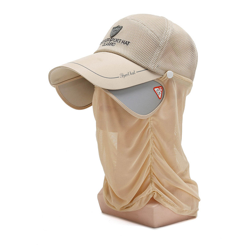 Neue Sommer-Baseballkappe mit Entenschnabelform, Nackenschützender Sonnenhut zum Angeln mit verstellbarer Krempe, maßgefertigt_voghion.com