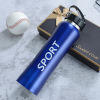 Street sports bottle stainless steel, capacious handheld glass for traveling with glass