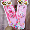 Children's jewelry, acrylic set, necklace and bracelet for princess, ring, hairgrip, wholesale