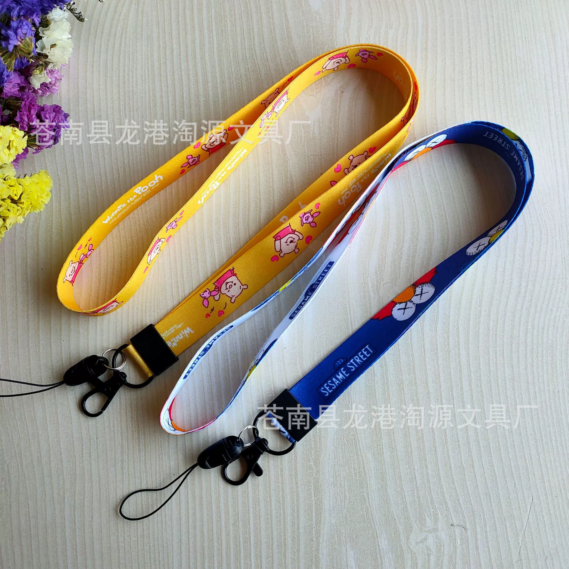 Ремешок для мобильного телефона с рисунком милого удостоверения личности, длинный ремешок из полиэстера, веревка для мобильного телефона, узор