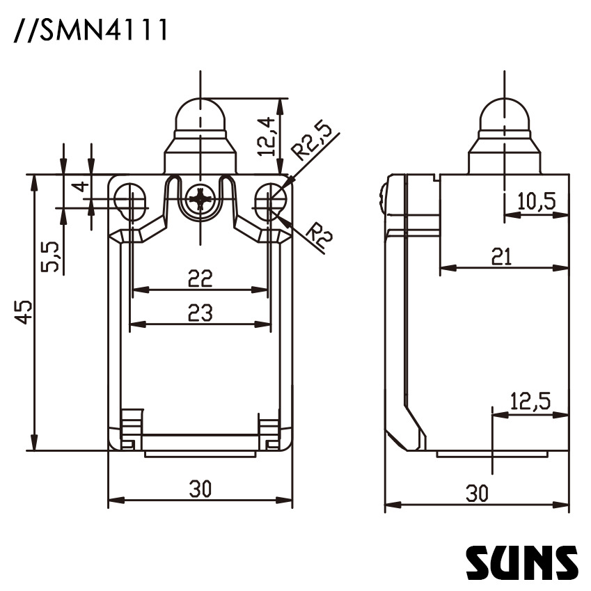 SUNSʵSMN4111ȫλλʽͷг̿سߴͼ