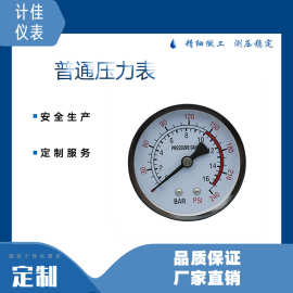 Y60 白色铝壳轴向铜接头直销可定做的压力表