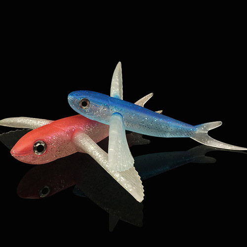 Factory direct sales Lua flying fish sea fishing soft bait tuna Lua fishing bait 17cm 21cm big wing fish airplane fish