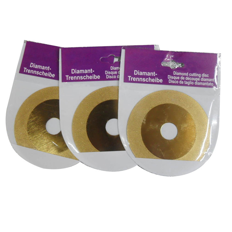Hoja de sierra de diamante de 100MM Hoja de corte Hoja de molienda de vidrio Hoja de corte Hoja de molienda de diamante Hoja de molienda al por mayor