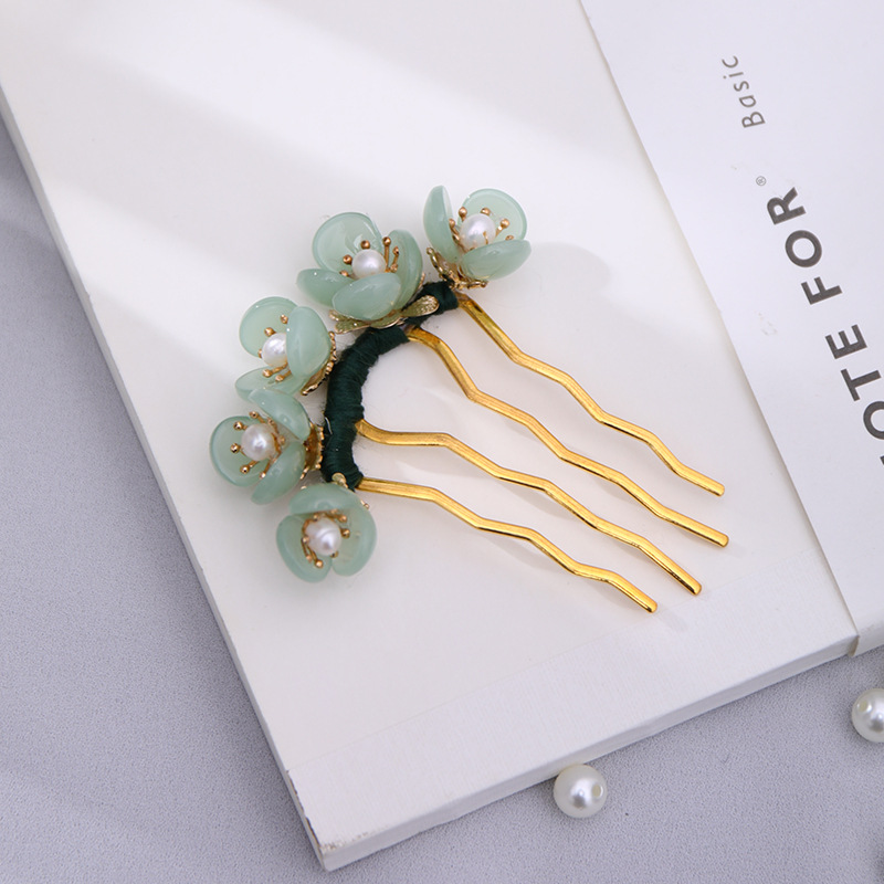 18g Weight Hair Sticks Hair Accessories Type Women's Chinoiserie Retro Flower Crystal Hair Sticks