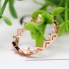 Copper silver fashionable fresh ring, European style, hand painting, simple and elegant design