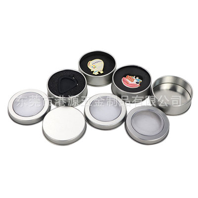 Makou Cans goods in stock customized Manufacturer watch badge Storage tank candle WINDOW WINDOW circular