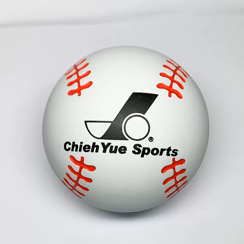 工厂直供立体高弹力橡胶空心棒球原色白色现货批发定制棒球