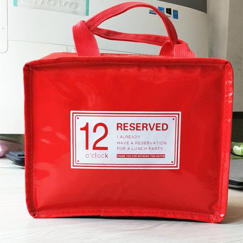 2020新款跨境商务保温袋 加厚铝箔冰包定制 镜面革手提野餐便当包|ms