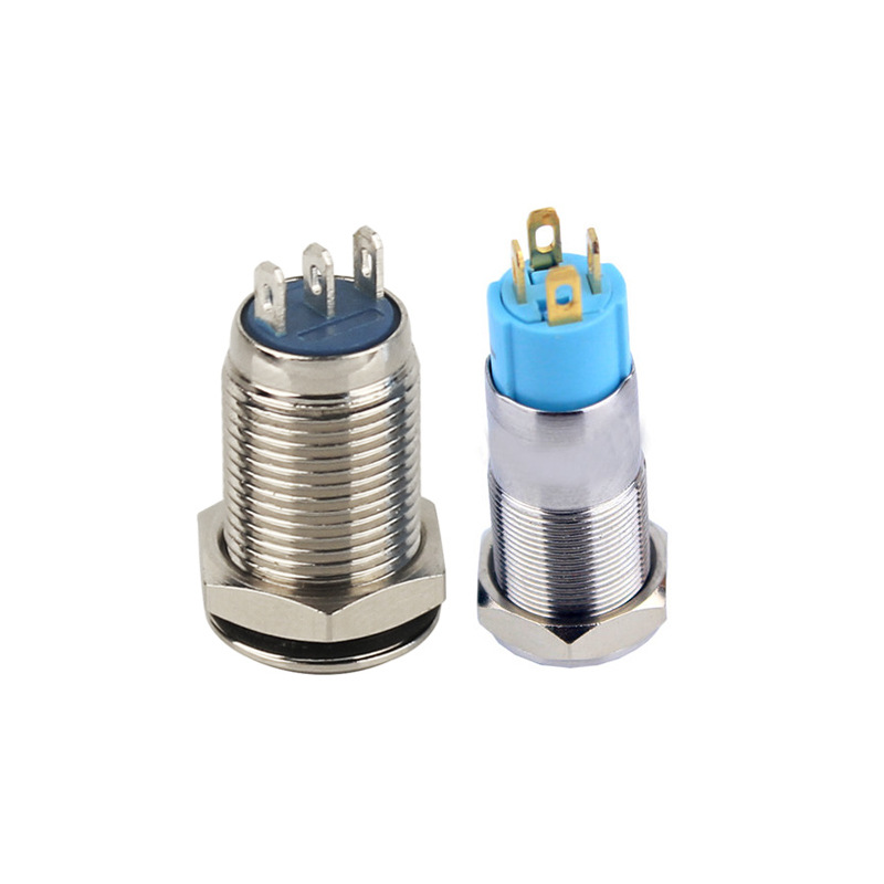 Button stainless steel, switch key, lamp, 10mm