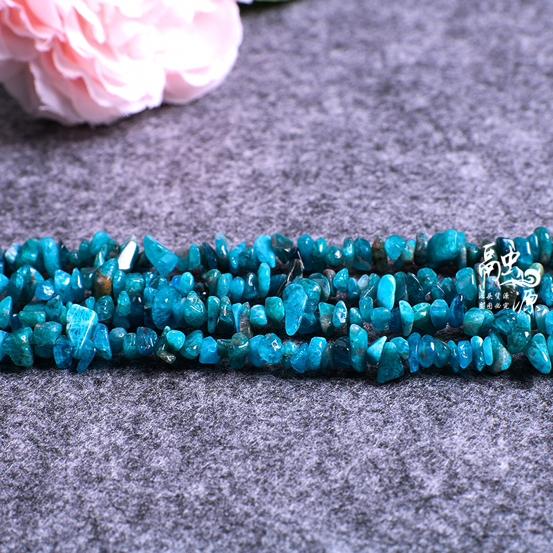 天然材質砂利5-8mm碧璽海藍宝天河石水晶消磁石diy随形石頭