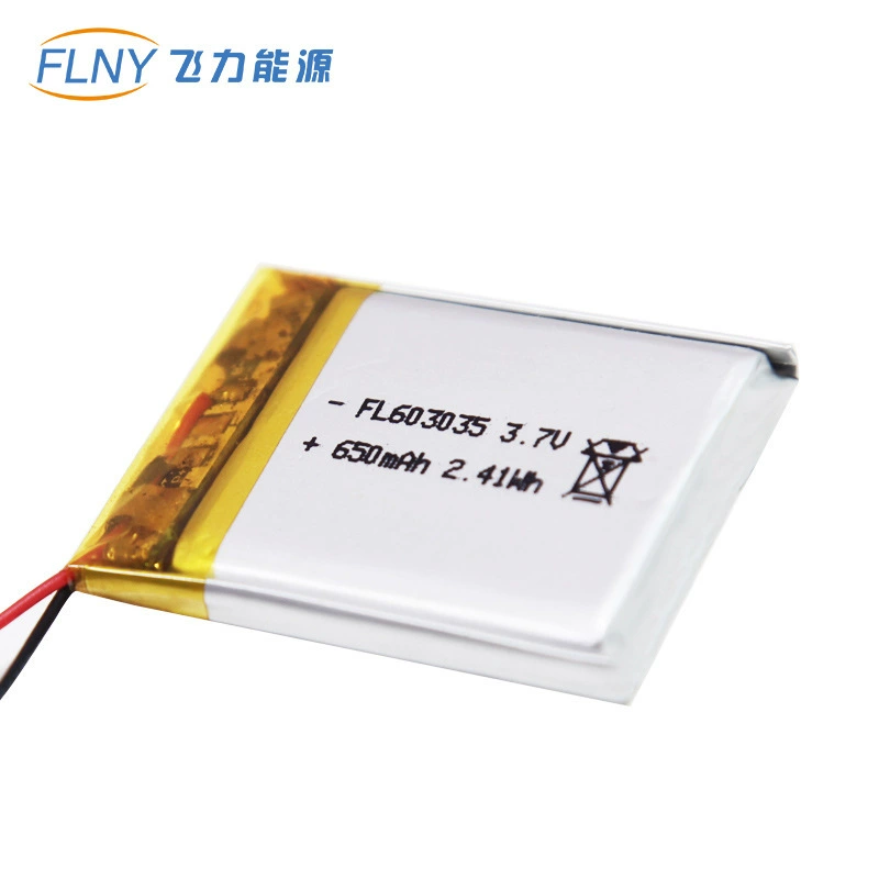 603035 литиевая батарея 650 mAh, Bluetooth малой акустики, цифровой будильник, рекордер поездок, элемент повышенной плотности