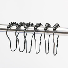 五珠环窗浴室配件勾五珠葫芦型挂钩 金属扣防锈 葫芦型浴帘挂钩