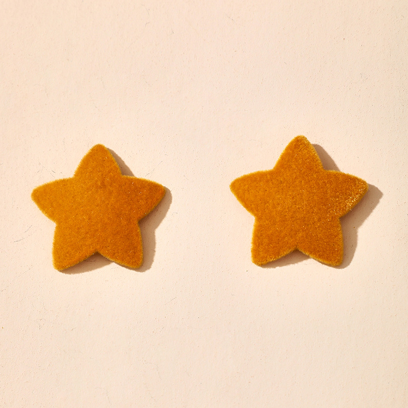 Simple And Playful Style Spring And Summer Sweet Japanese Cute Retro Hong Kong Style Five-pointed Star Earrings Wholesale Nihaojewelry display picture 8