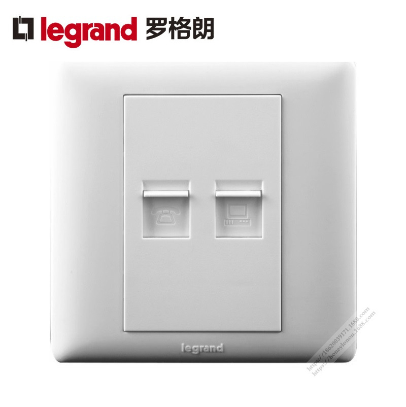 Legrand/罗格朗 美点系列 电话电脑插K4/T01/C01