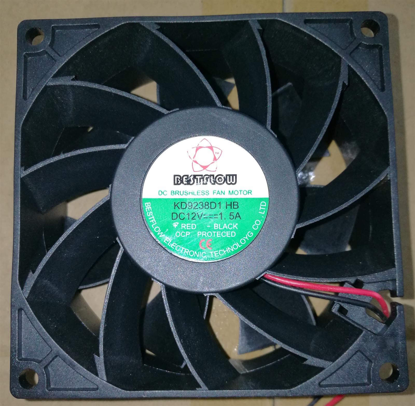 Long -term production supply mask fan KD9238D1/12V 1.5A ultra -high…