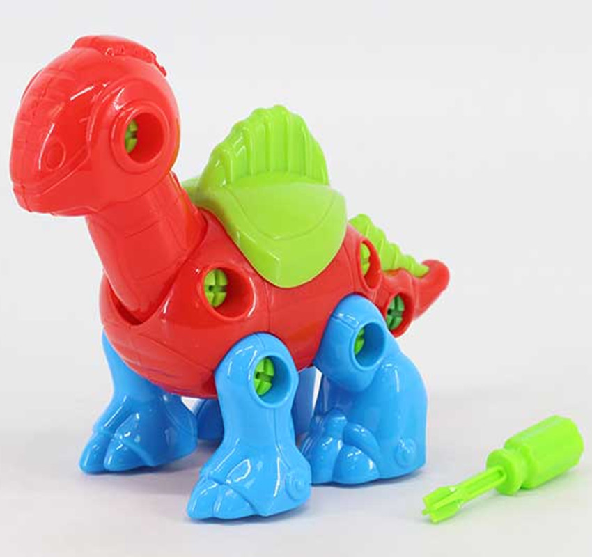 大号拆装螺母恐龙益智玩具儿童益智组合积木自装恐龙趣味拆卸动物|ru