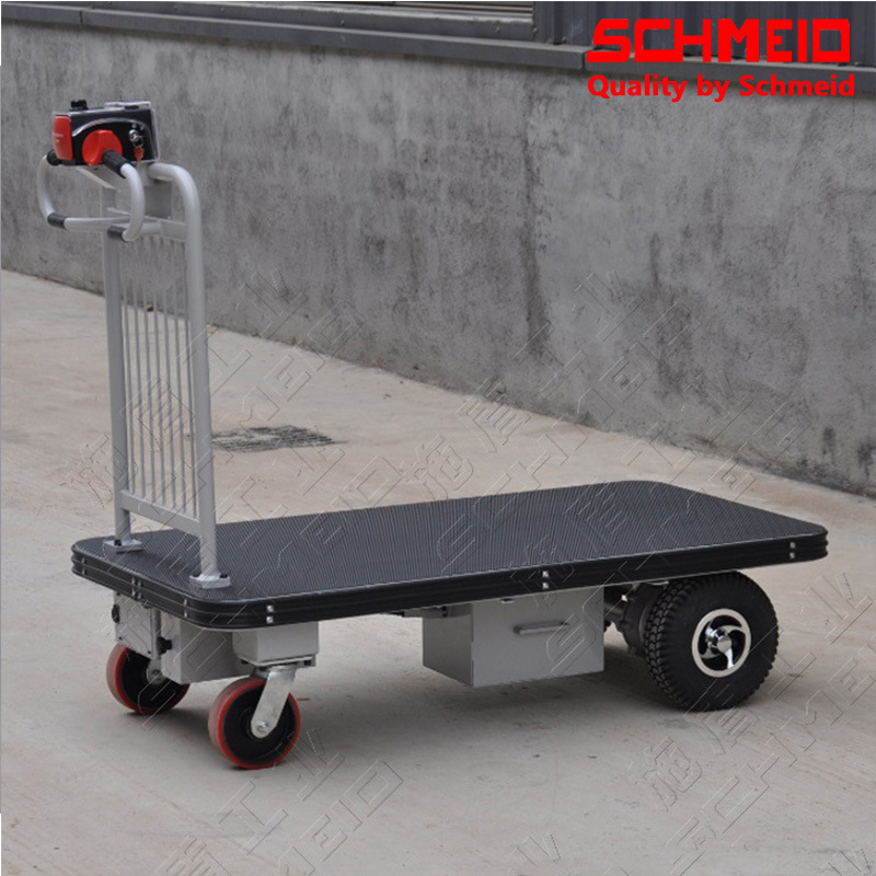 Schmeid/施盾电动手推车 400瓦电动小推车 大台面电动平板手推车