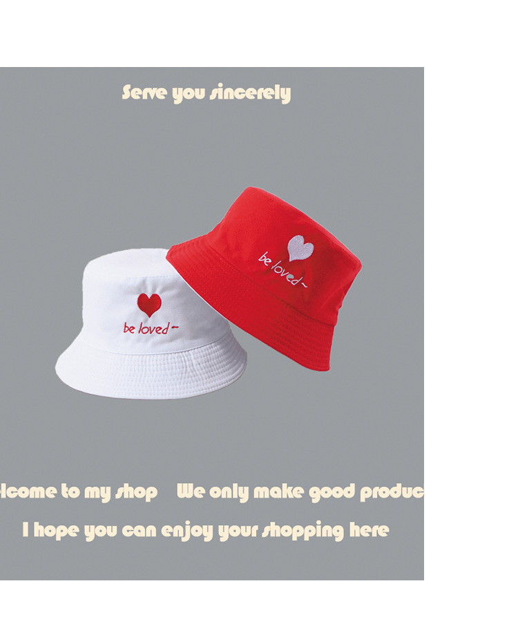 Double-sided  Cute  New Hat Custom Couple Sun Hat display picture 6