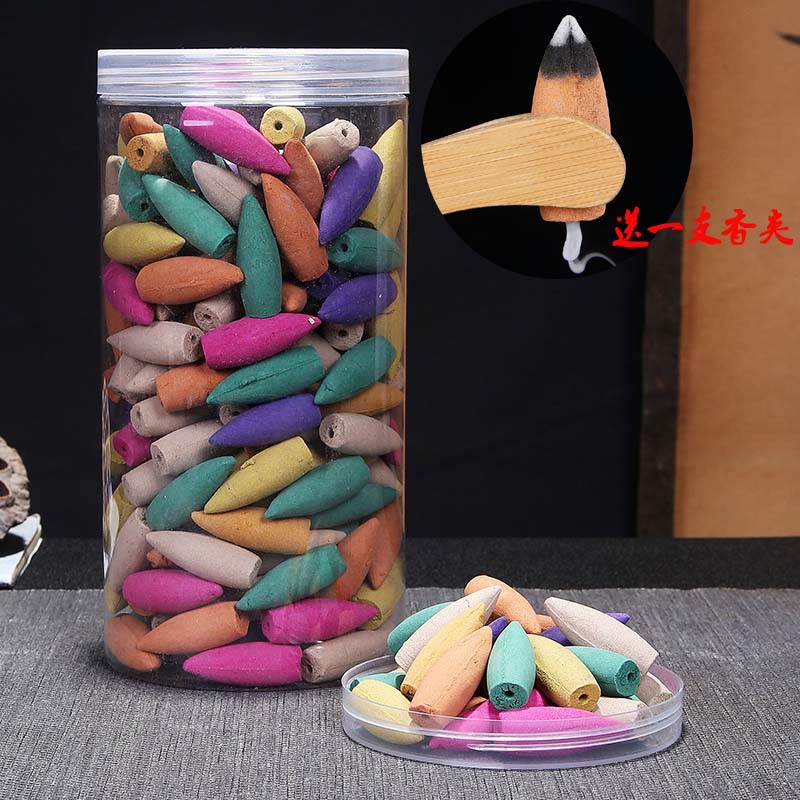 倒流香218粒加长版送香夹百花齐放塔香檀香沉香室内香薰跨境