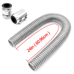 Cross-border auto parts stainless steel radiator hose flexible cooling water hose kit 24" 48" 36"