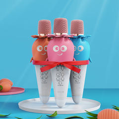 Cartoon K5 mobile phone tablet wireless Bluetooth microphone cute carrot children's gift singing microphone