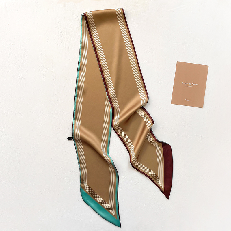 Retro Fashion Satin Long Scarf display picture 8